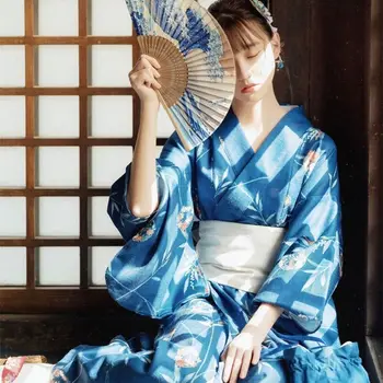 Tradicinis Japonijos Kimono Moterys, Saldus, Chalatas, Gražus Rankų Darbo Dažytos Klevas Foto Suknelė, Pokylių Šokių Drabužiai, Derliaus Kimon