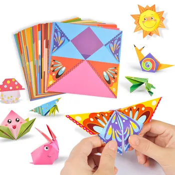 Vaikai Amatų, Žaislų, 3D Animacinių filmų Gyvūnų Origami Amatų Popieriaus Meno Mokymosi Montessori Švietimo Žaislai Vaikams 