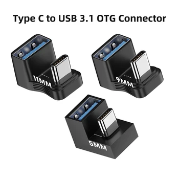 USB 3.1 OTG Adapteris, U formos, C Tipo su USB Moterų Konverteris, skirtas MacBook Garo Denio 