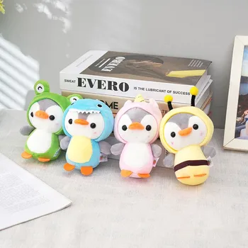 12CM Pliušinis Pingvinas Lėlė Mini Mažai Pingvinas Žaislas Anime Rankinėje Pakabukas Vaikų Pliušiniai Žaislai Atostogų Dovanų Pliušinis Pingvinas paketų prižiūrėtojų raktinę