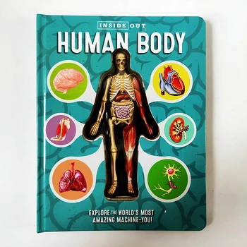 Viduje Iš Žmogaus Kūną 3D vaizdo Knygos Anatomija anglų kalba Populiari Mokslo Knyga Ankstyvojo Ugdymo Knyga Vaikas Kalėdų Dovana