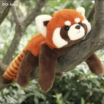 Tikroviška Raudona Panda Iškamšos Meškėnas Pliušinis Žaislas Mielas Panda Plushie Žaislas Dovana Vaikams, Draugei Gimtadienio Berniukas Kalėdų Dovana