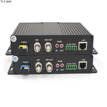 Aukštos Kokybės HD-SDI Vaizdo/Garso/Ethernet Optinio Pluošto Media Konverteriai Siųstuvas ir Recevier SDI VAIZDO,LC