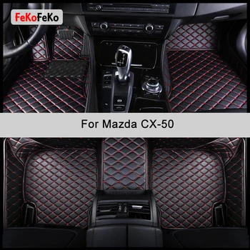 FeKoFeKo Custom Automobilių Grindų Kilimėliai Mazda CX-50 CX50 Auto Reikmenys Koja Kilimas