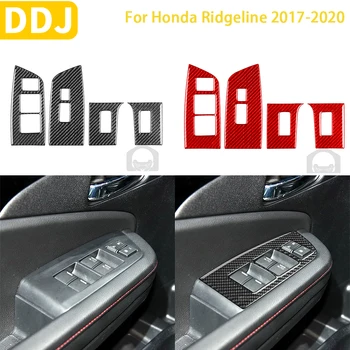 Honda Ridgeline 2017 2018 2019 2020 Priedai Anglies Pluošto Automobilio Salono Langų Valdymo Kėlimo, Skydo Lipdukas Apdaila