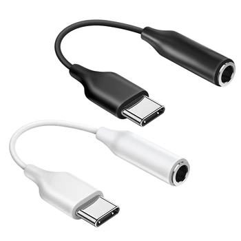 USB Tipo C Iki 3,5 mm Jack Ausinių, Analog Audio Aux Kabelis USB C Ausinių Adapteris, Laidas USB-C Telefonus Klausytis Muzikos