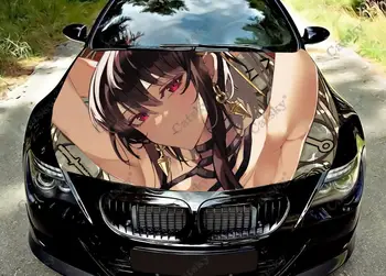 Yor Klastotojas Sexy Anime Mergaitė Automobilio Kapoto Vinilo Lipdukas Wrap Vinilo Kinas Variklio Gaubtas, Lipdukai, Lipdukas Universaliųjų Automobilių Gaubtu Apsauginės Plėvelės
