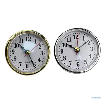 Mini Laikrodis Įterpti Judėjimo 2-1/2 65mm Skersmens Laikrodis Galvos arabiškais Skaitmenimis 