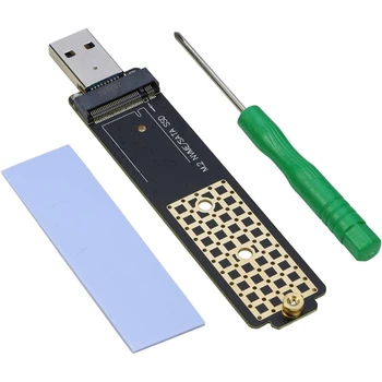 NVME .2 M/B+M-key SSD USB3.1 Adapteris Kortelės Išplėtimo Kortelės Adapterį Valdybos NVME/SATA Riser Card su Remonto Įrankis Dropship