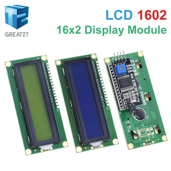 LCD1602 1602 LCD Modulis Mėlyna / Geltona Žalia Ekranas 16x2 Simbolių LCD Ekranas PCF8574T PCF8574 IIC I2C Sąsaja 5V už arduino