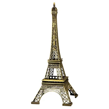 Eifelio Bokštas Darbalaukio Dekoro Ornamentą Lydinio Modelis Metalo Amatų Skulptūros, Statulėlės Paryžiaus