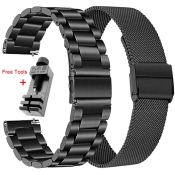 Nerūdijančio Plieno Dirželis LEMFO DTX DT35 Smart Watch Band Metalo Greito Atleidimo Apyrankę Diržai Lemfo P8 Mix Plus I20M Correa