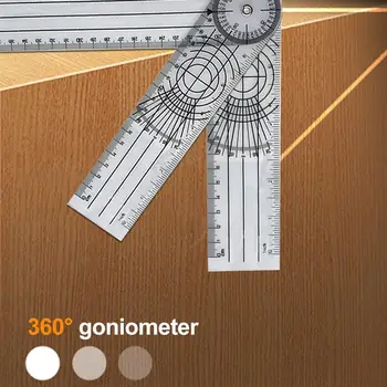 360 Laipsnių Goniometer Profesinės Matavimo Liniuotė dilimui Kampo Matuoklis Priedai Ortopedija Priemonė Alkūnės Kelio