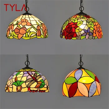 TYLA Tiffany Pakabukas Šviesos Šiuolaikinės LED Lempos Šviestuvai Dekoratyviniai Namų Valgomasis
