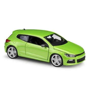 Bburago 1:24 Volkswagen Scirocco modeliavimas lydinio automobilio modelis, modeliavimas, automobilių apdailos surinkimo dovana žaislas