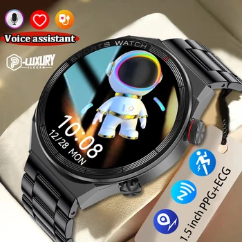 Smart Žiūrėti NFC Vyrų DT3 Pro GPS Tracker AMOLED 390*390 HD Ekranas, Širdies ritmo 