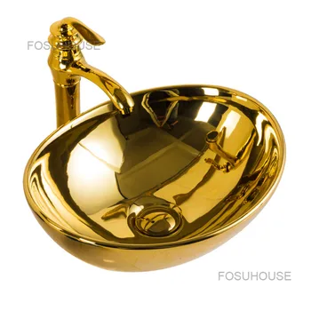 Europos Stiliaus Vonios kriauklės Aukso kriauklės Keraminės kriauklės Viešbutis Meno Baseino Tualetas Kūrybos praustuvas Vonios kriaukle