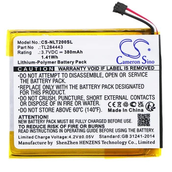 CS 380mAh Baterijos Lizdą GB-S10-284449-0100 TL284443 Mokymosi Termostatas 2-os Kartos Mokymosi Termostatas 3 Kartos