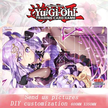 Yugioh Playmat Anime Yu-Gi-Oh! Duomenys SolSolfachord Gracia OCG TCG Kortelės Kilimėlis Zonoje Pelės Mygtukai Prekybos Kortų stalo Žaidimas, Mat 60X35CM