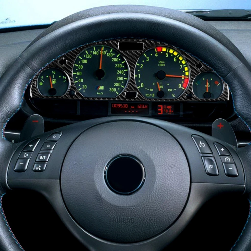 Lengvųjų automobilių ir Sunkvežimių Dalių Anglies Pluošto Dekoro Pakeitimo 1pieces 320*100 Anglies Pluošto Patvarus BMW 3 Series E46 1998-2005 m.