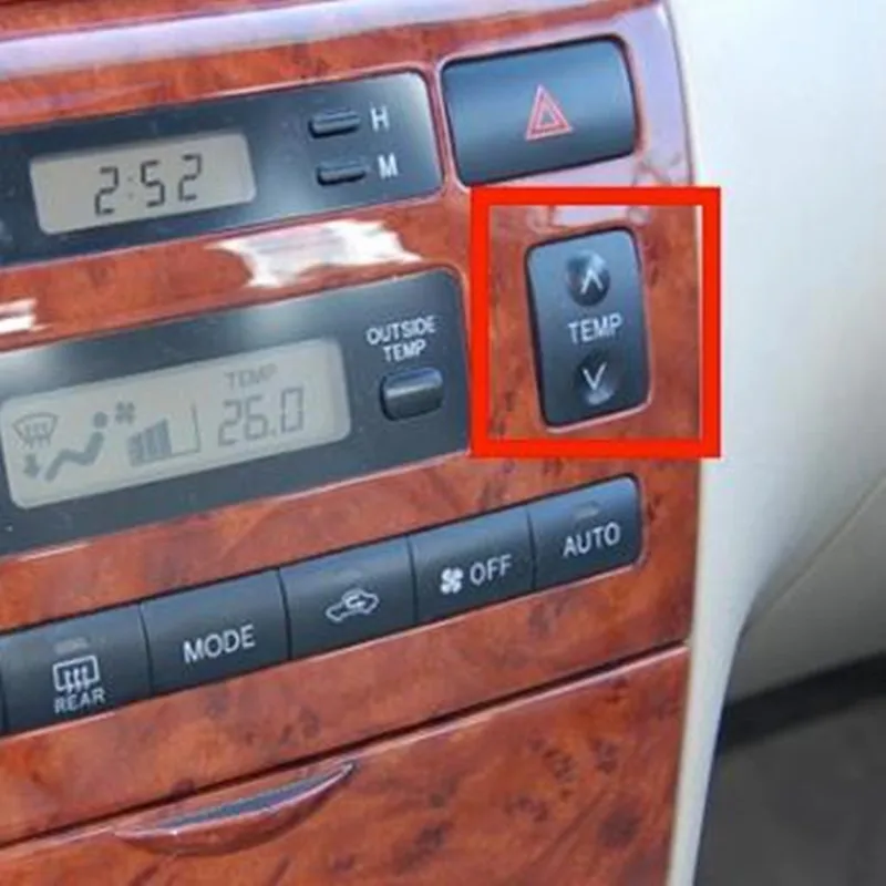 Oro Kondicionieriaus Mygtukas AC Temperatūros Reguliavimas Jungikliu Toyota Corolla