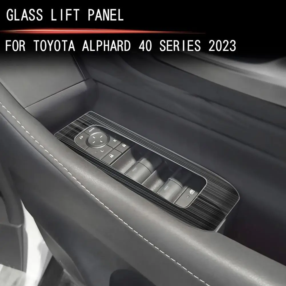 Toyota Alphard 40 Serija 2023+ ABS plieno Vidaus langų valdymo liftas jungiklis panle padengti armest padengti stiklo priedai I4E3